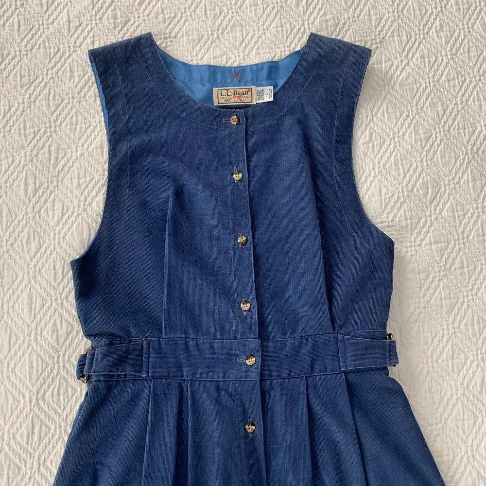 Vintage L.L.Bean Corduroy Midi Dress